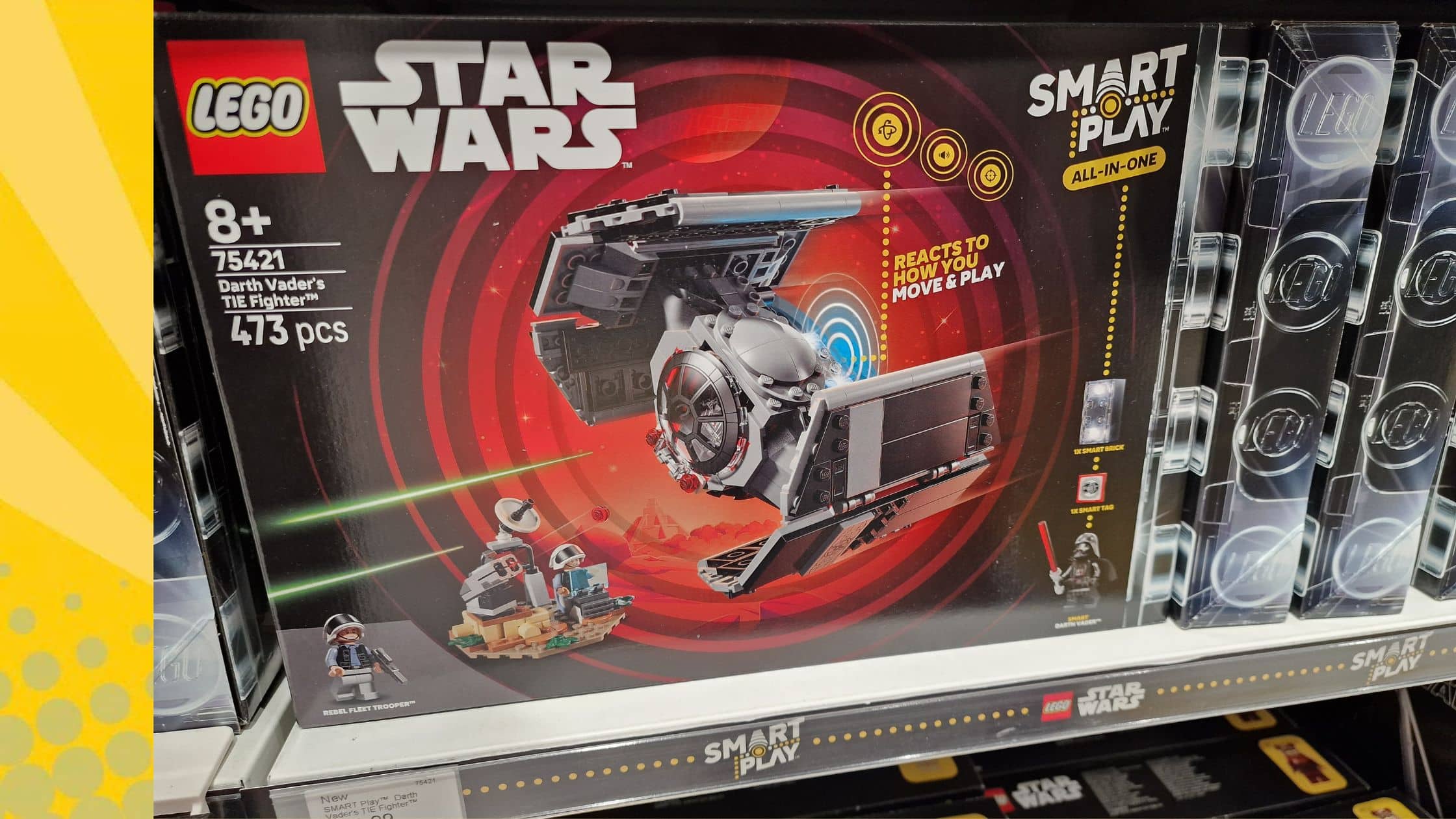 LEGO Star Wars SMART Play Darth Vader's TIE Fighter 75421, 473 onderdelen, 8+, in speelgoedwinkel